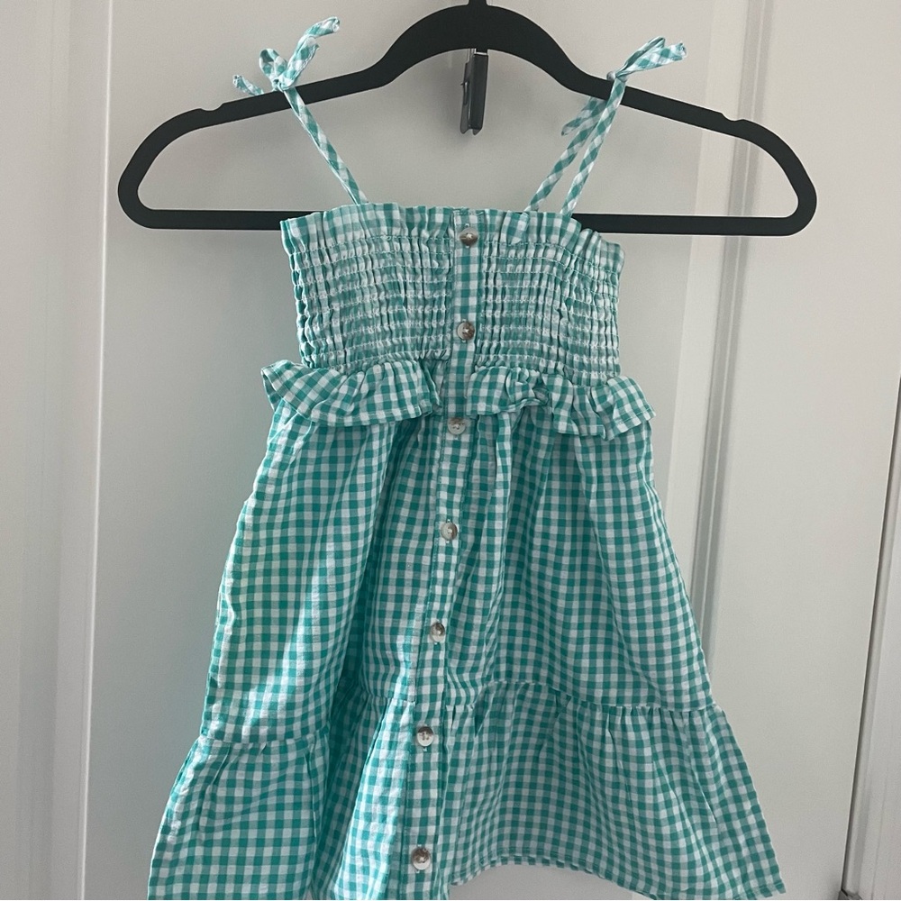 Green Gingham Sundress